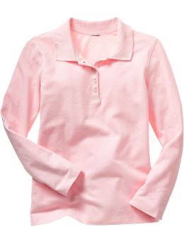 GapKids: Long-sleeved uniform polo - pink