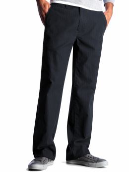 Men: Striped surplus khaki - navy stripe