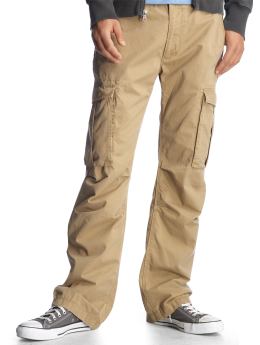 Men: Cargo pants - chino cedar
