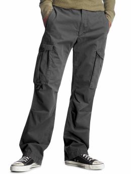 Men: Cargo pants - chino grey