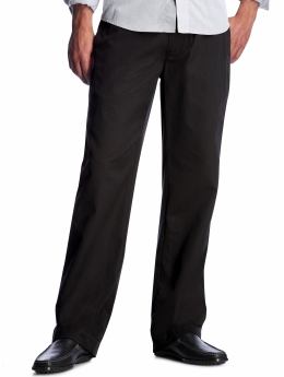 Men: Relaxed fit pinstriped pants - black stripe