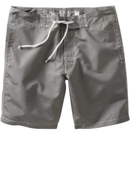 Men: Solid swim trunks - cinder