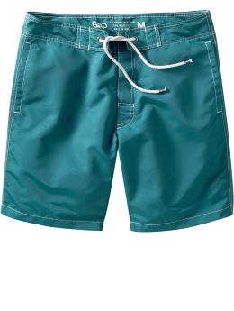 Men: Solid swim trunks - planet