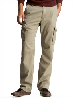 Men: Cargo pants - chino camel