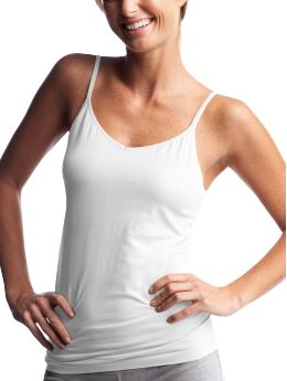 Women: New support cami - white