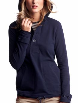 Women: Terry anorak - navy