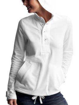 Women: Terry anorak - white