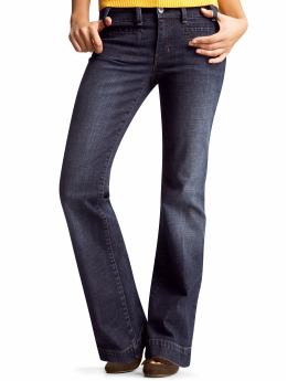Women's Clothing: Women's Clothing: Welt-pocket curvy jeans: Sale Jeans | Gap :  denim dark wash boot cut womens