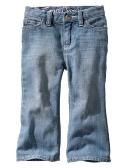 BabyGap: Light washed boot cut jeans - denim