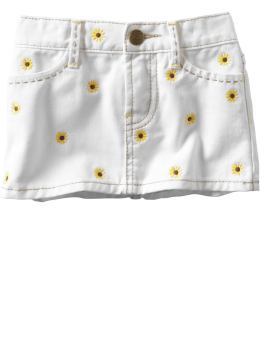 BabyGap: Sunflower denim mini-skirt - denim