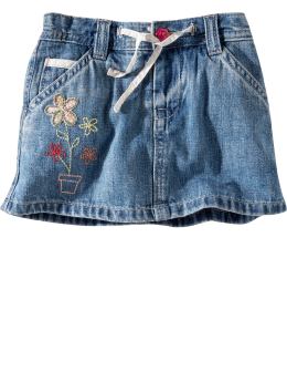 BabyGap: Drawsting denim skirt - denim