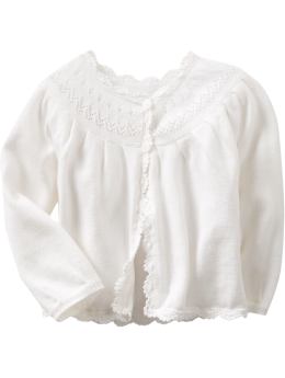 BabyGap: Pintucked cardigan - off white