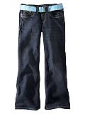 GapKids: Polka-dot belt bootcut jeans - denim