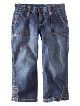 GapKids: Denim button capris - denim