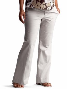 Maternity: Demi panel officer trousers - concrete grey