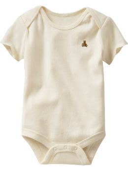 BabyGap: Organic Brannan bear bodysuit - natural