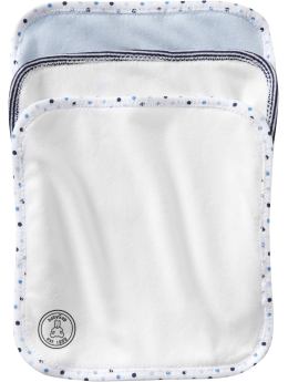 BabyGap: Printed wash cloths (3-pack) - sky blue