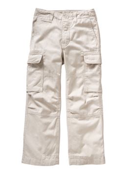 GapKids: Twill cargo pants - stone