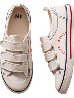 GapKids: Velcro strap sneakers - white sail