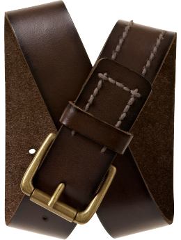 GapKids: Vintage leather belt - brown