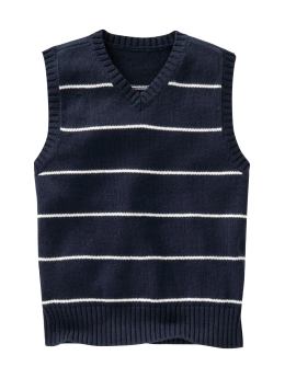 GapKids: Striped sweater vest - blue galaxy