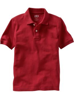 GapKids: Solid pique polo - admiral red