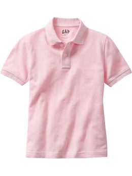 GapKids: Solid pique polo - ballet pink