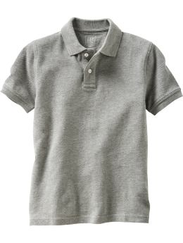 GapKids: Solid pique polo - gray