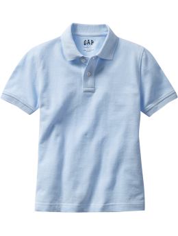 GapKids: Solid pique polo - blue