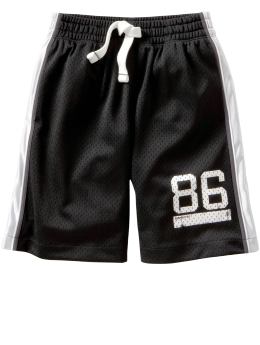 GapKids: Athletic mesh shorts - black