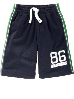 GapKids: Athletic mesh shorts - blue galaxy