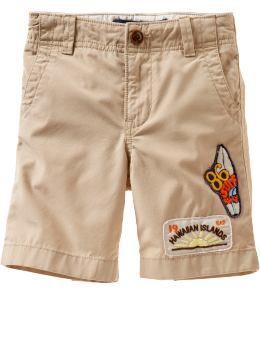 BabyGap: Surf patch shorts - light jute