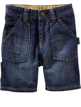 BabyGap: Denim carpenter shorts - iroc wash