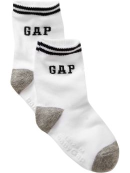BabyGap: Athletic logo socks - white