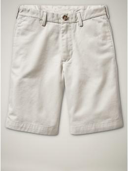 GapKids: Gapshield flat front shorts - stone