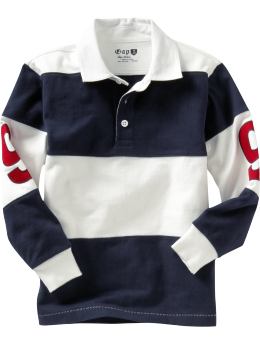 GapKids: Rugby striped number polo - new off white 1
