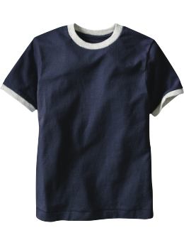GapKids: Sueded ringer T - blue galaxy