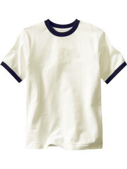 GapKids: Sueded ringer T - white