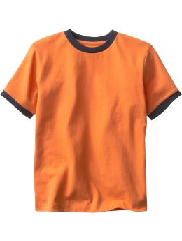 GapKids: Sueded ringer T - holiday orange