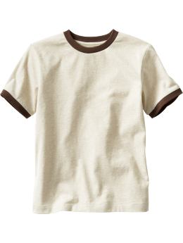 GapKids: Sueded ringer T - oatmeal heather