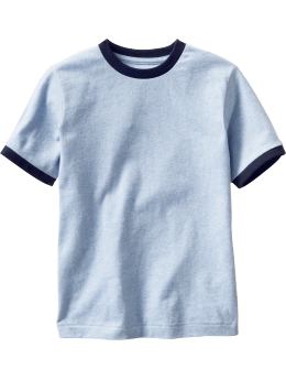 GapKids: Sueded ringer T - blue