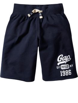 GapKids: French terry logo shorts - blue galaxy