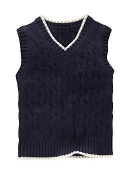 BabyGap: Cable knit sweater vest - marine blue
