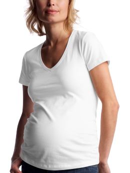 Short-sleeved V-neck T
