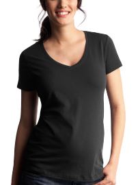 Short-sleeved V-neck T