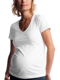 Short-sleeved V-neck T