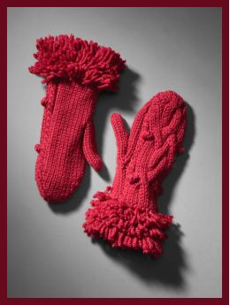 Gap (PRODUCT) RED™ wool mittens - cinnabar red