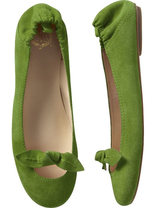 ballet flats with ribbon. knotted allet flats: