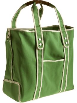 Women: Twill tote - pixie green