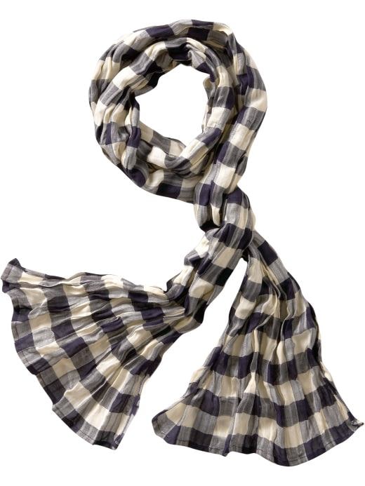 Maternity: Gingham scarf: Blue & White Styles | Gap from gap.com